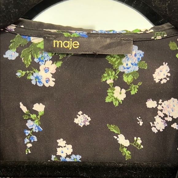 Maje Floral Black Dress - Picture 7 of 11